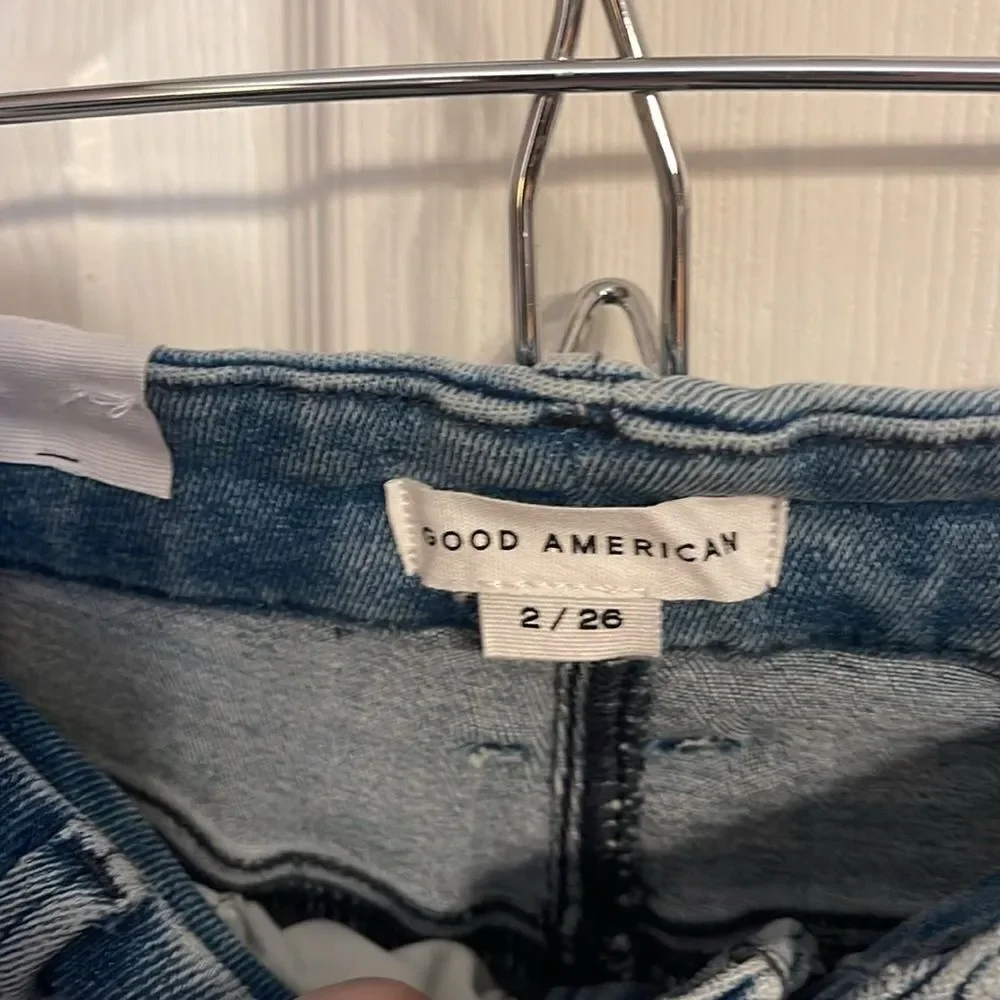 Good American Good Waist Crop Jeans Size 2/26 inseam NWT - Picture 6 of 8